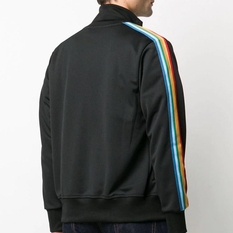 Men's PALM ANGELS logo Printing Sports Jacket Black PMBD001R203840021088