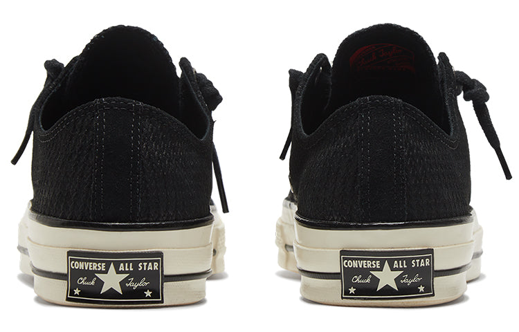 Converse Chuck 70 Zip Low 'Embossed Suede - Black Egret' 169441C