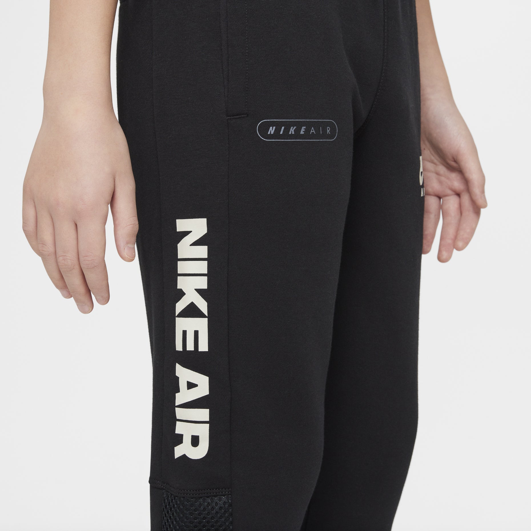(GS) Nike Reflective Logo Printing Bundle Feet Sports Pants/Trousers/Joggers Boy Black DM8113-010