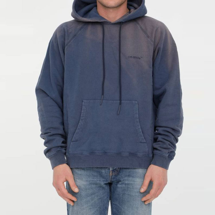 Men's Off-White SS22 Gradient Raglan Sleeve Pullover Blue OMBB096S22FLE0024646