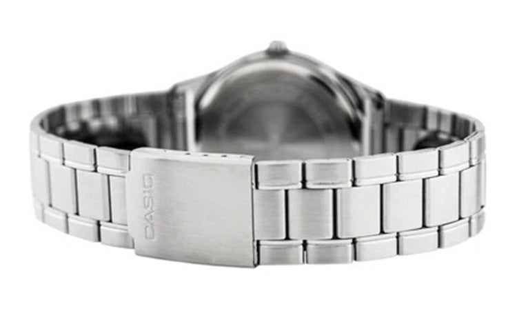 CASIO Waterproof Stainless Steel Strap Mens Silver Analog MTP-V006D-1B