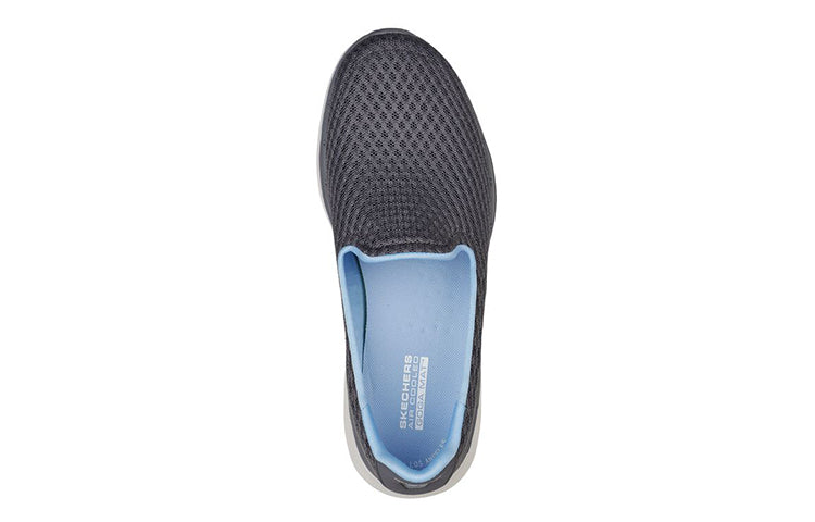 (WMNS) Skechers Go Walk 6 Low Loafer Grey/Blue 124508-GYBL