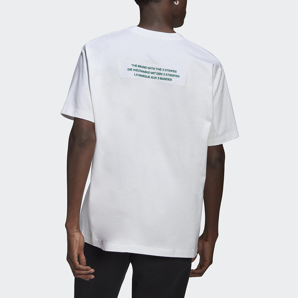 adidas originals Logo Round Neck Short Sleeve Tee For Men White H09346