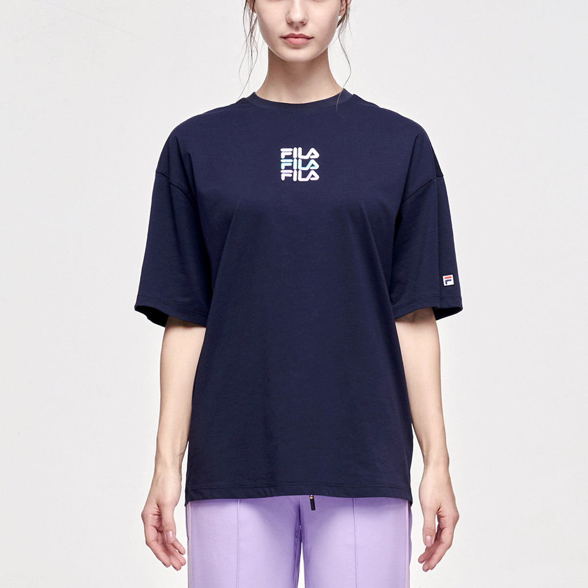 (WMNS) FILA Athletics Embroidery Logo Blue A11W123110F-NV