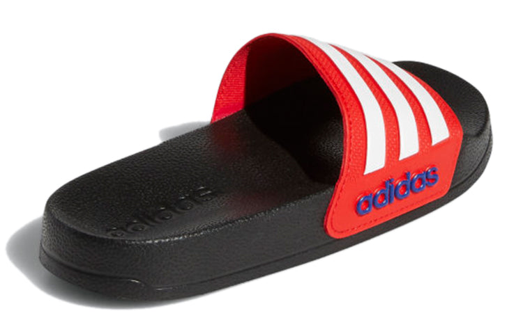 (GS) adidas Adilette Shower Slides J 'Black Vivid Red' FY8844