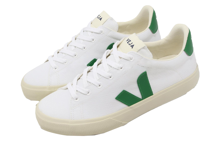 Veja Campo Low-Top Sneakers 'White Green' CA0103144B