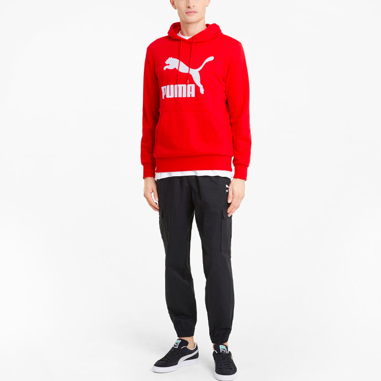 PUMA Essentials Fleece Hoodie 'Red White' 531369-11