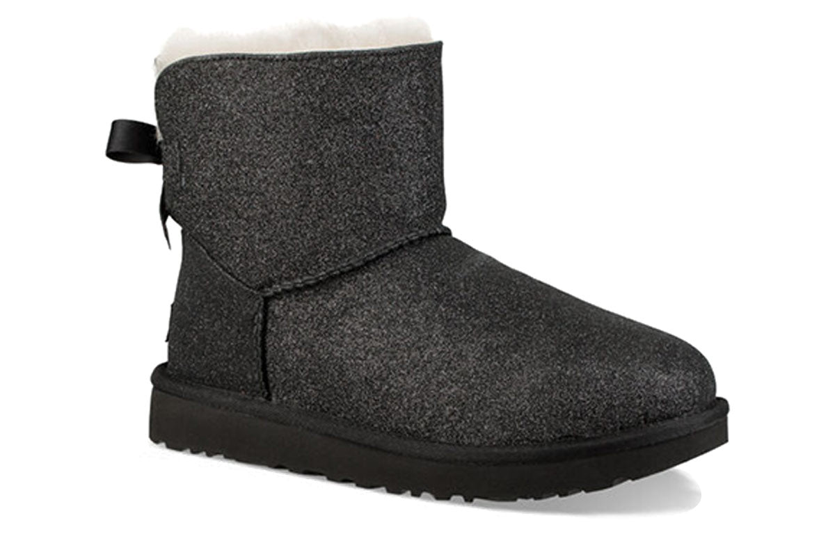 (WMNS) UGG Mini Bailey Bow Sparkle 'Black' 1100053-BLK