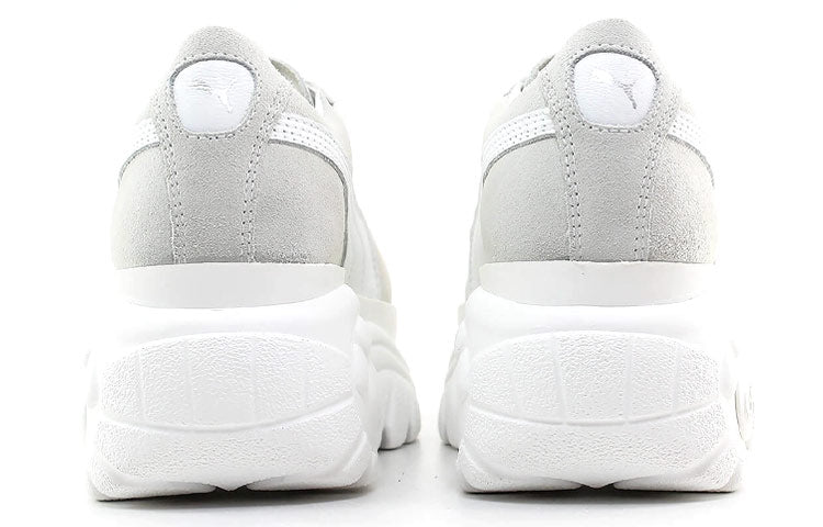 (WMNS) PUMA Buffalo x Suede Platform 'White' 368499-01