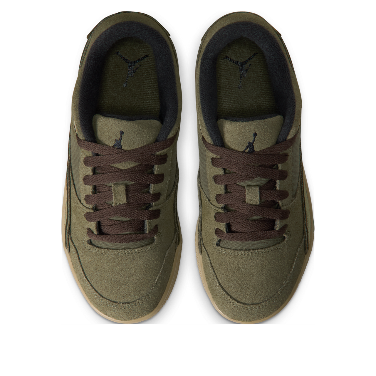 (GS)  Air Jordan Flight Court 'Medium Olive Baroque Brown' HF3333-202