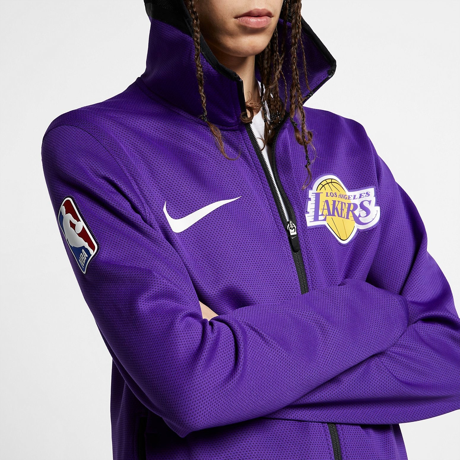 Nike x NBA Therma Flex Showtime Jacket 'LA Lakers' 940136-504