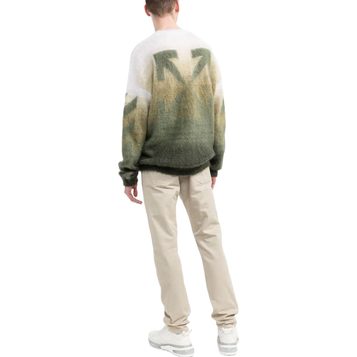 Off-White Logo-Print Straight-Leg Jeans OMYA102F21DEN0061701