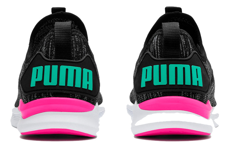(WMNS) PUMA Ignite Flash Evoknit 'Black Pink' 190511-11