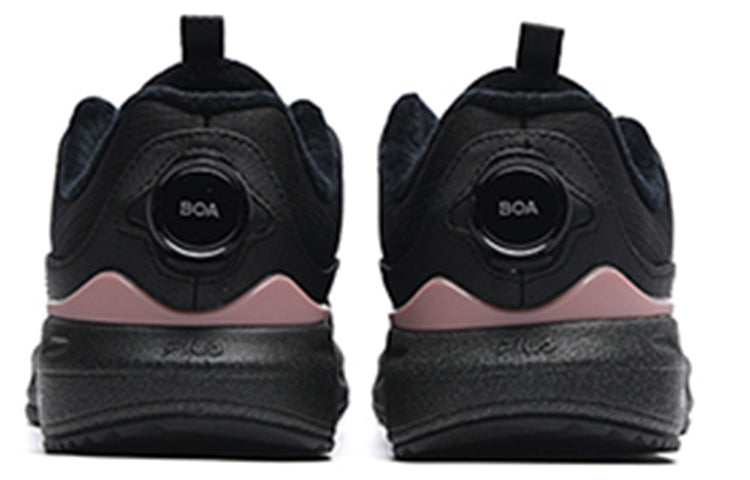 (WMNS) FILA Athletics Fleece Low-Top 'Black Pink' A12W212210FBK