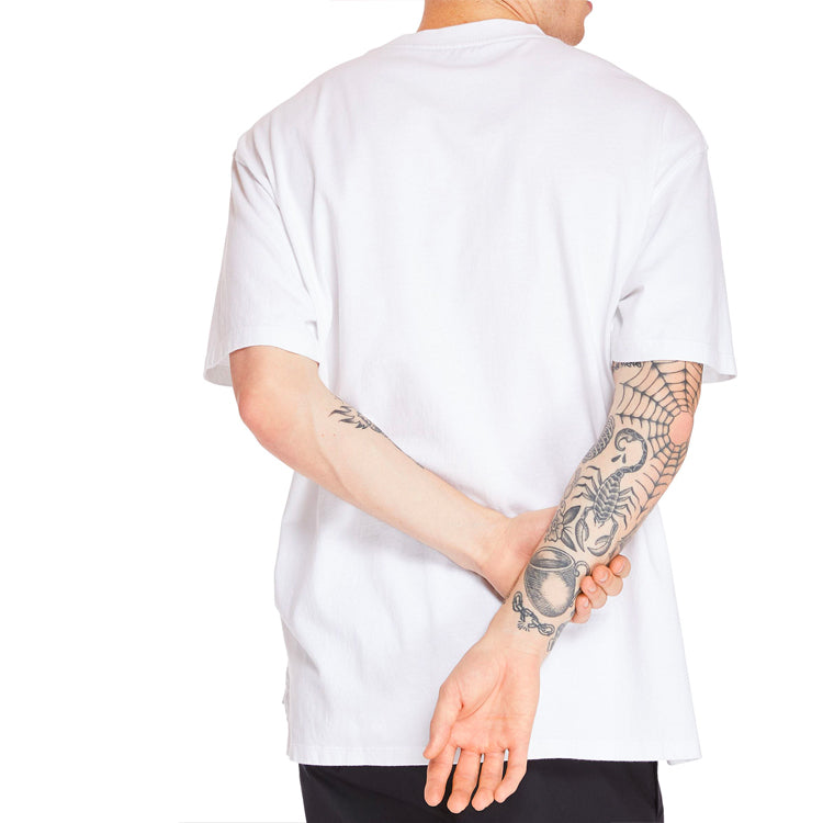 Men's Timberland SS20 Hollow Out Zipper Pocket Printing Short Sleeve White A22SN100
