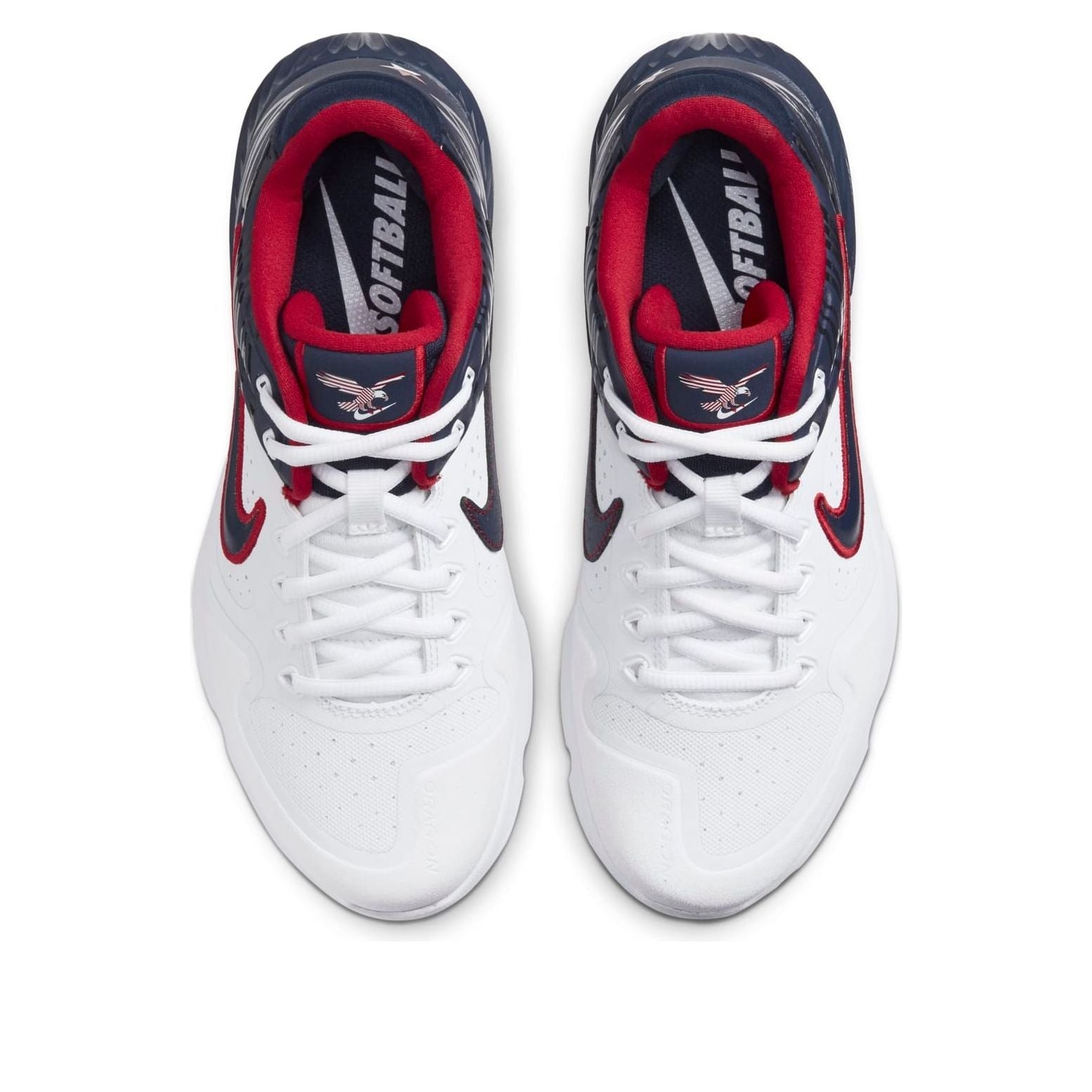 (WMNS) Nike Alpha Huarache Elite 2 Turf 'White Blue Red' CJ9988-103