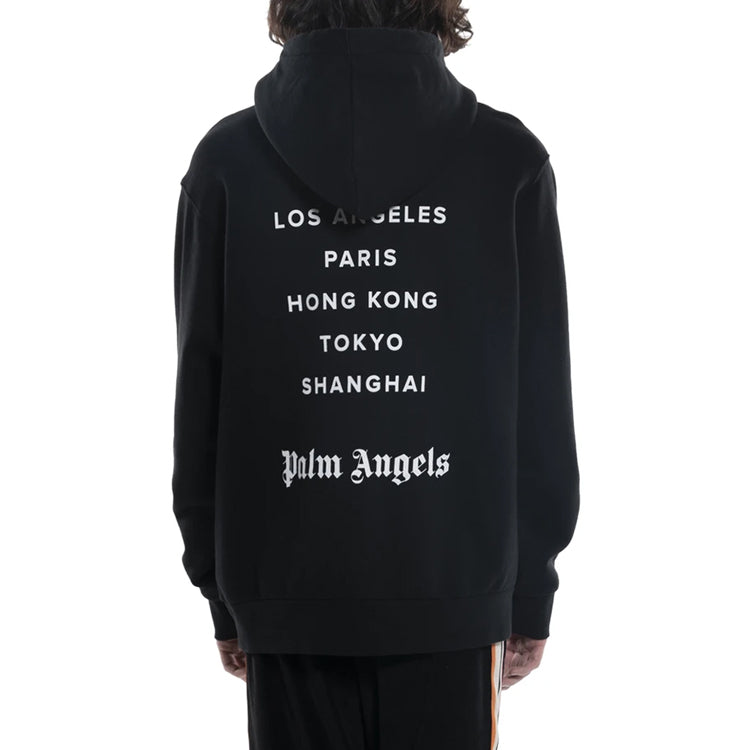 Men's PALM ANGELS Yellow Alphabet Logo Printing Black PMBB003S206360641060