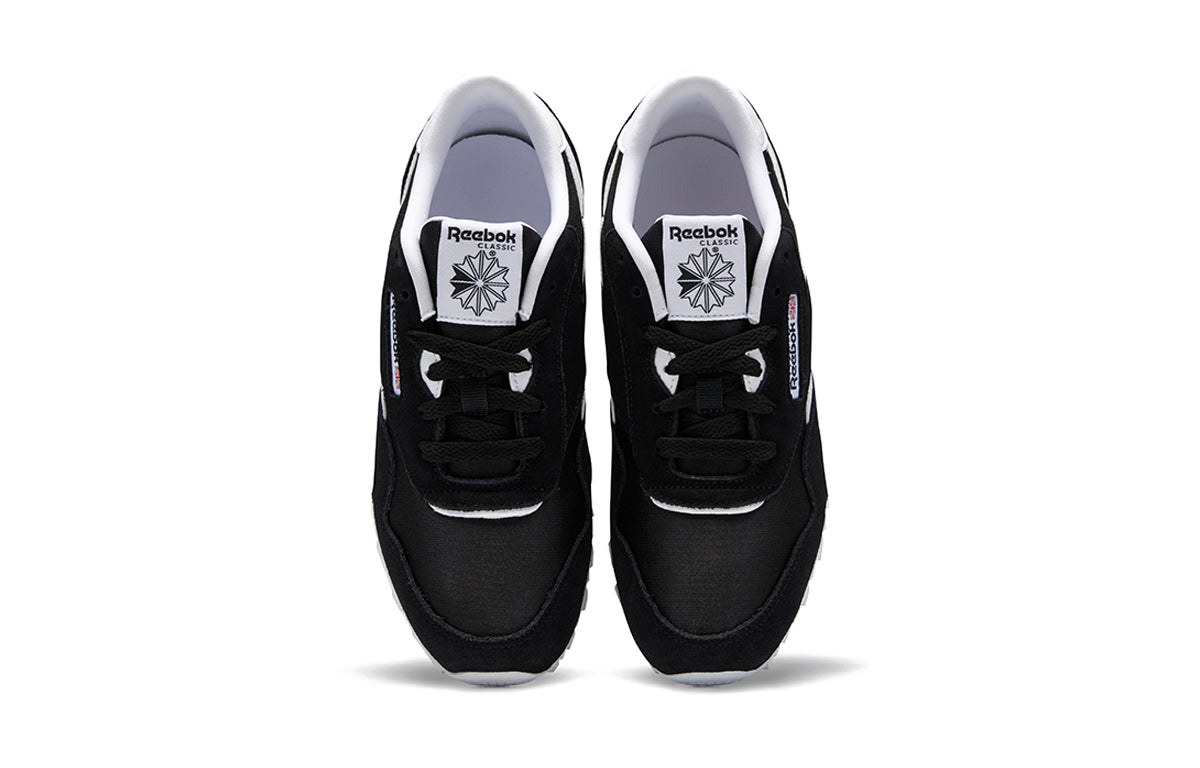 Kids Reebok classic nylon Running shoes 'Black White' J21506