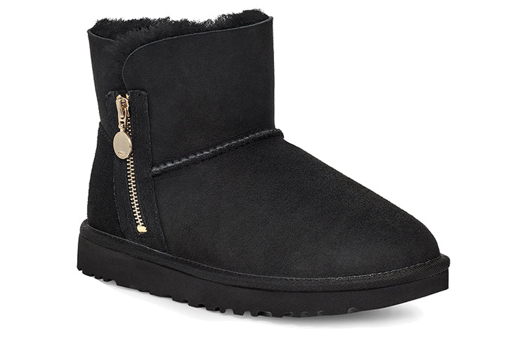 (WMNS) UGG Bailey Zip Mini Fleece Lined Black 1112481-BLK