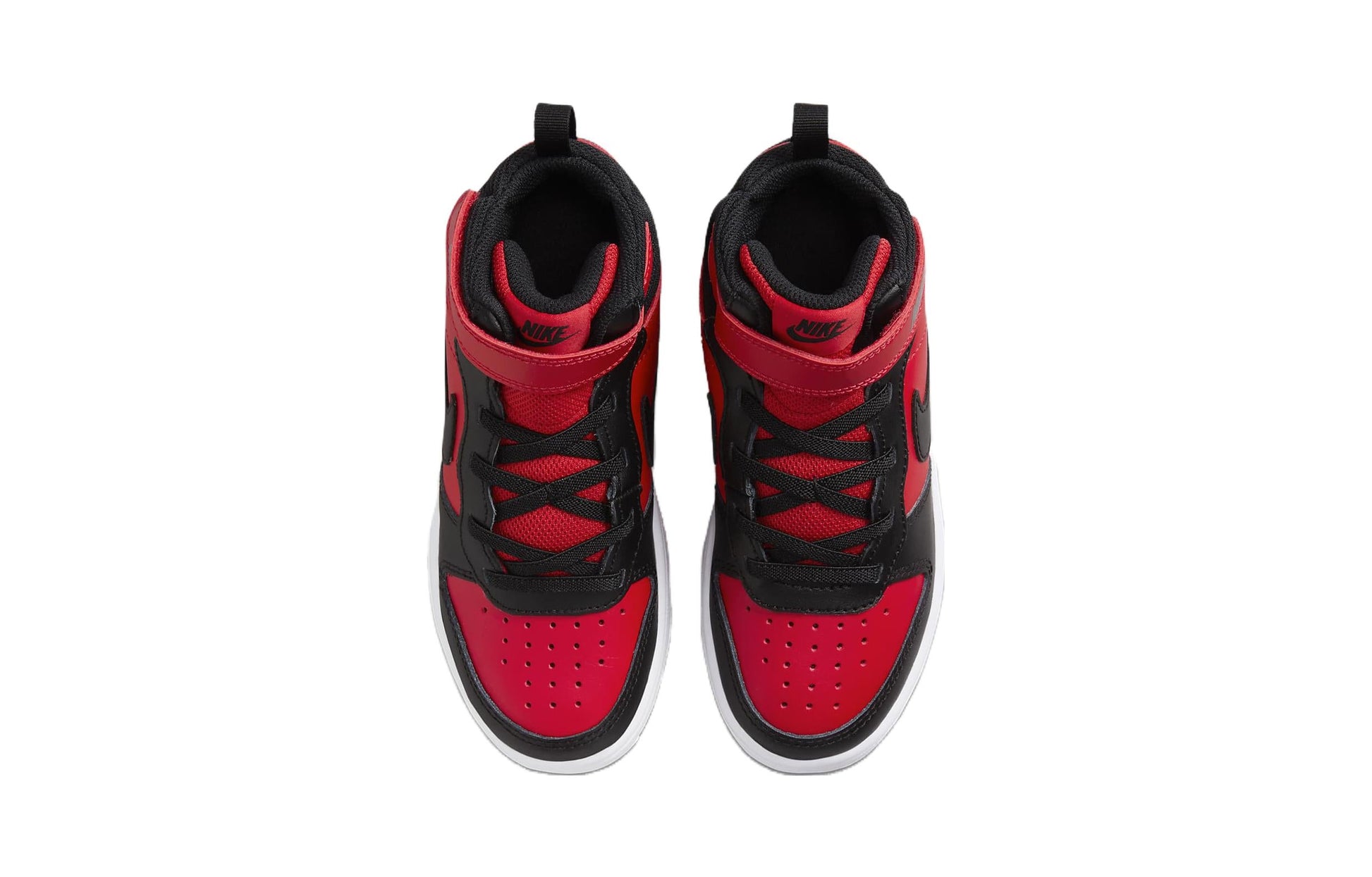(PS) Nike Court Borough Mid 'Black University Red' CD7783-602