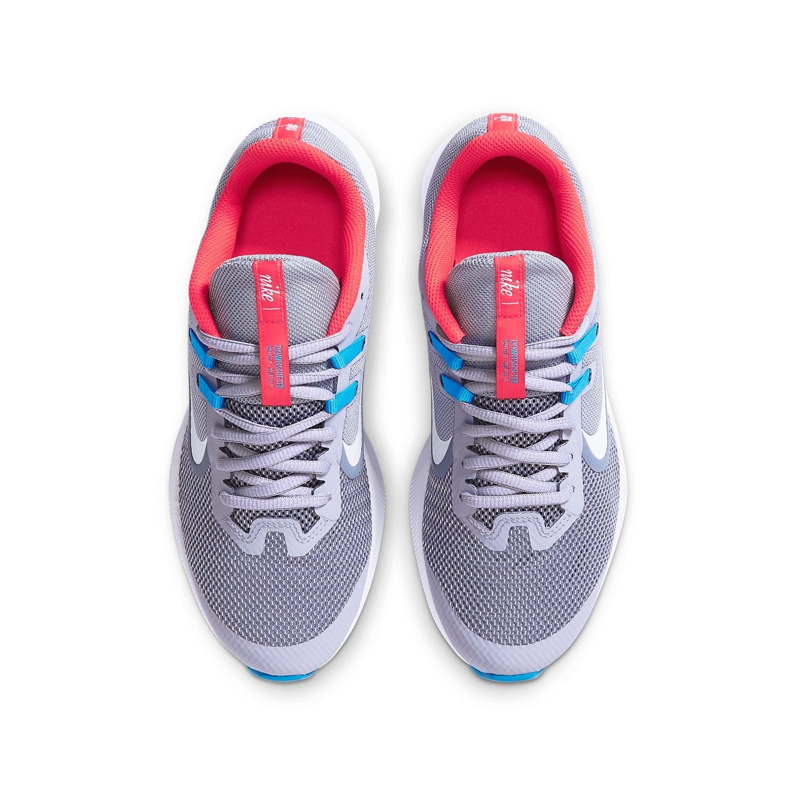 (GS) Nike Downshifter 9 'Gray Blue Red' CJ7234-500