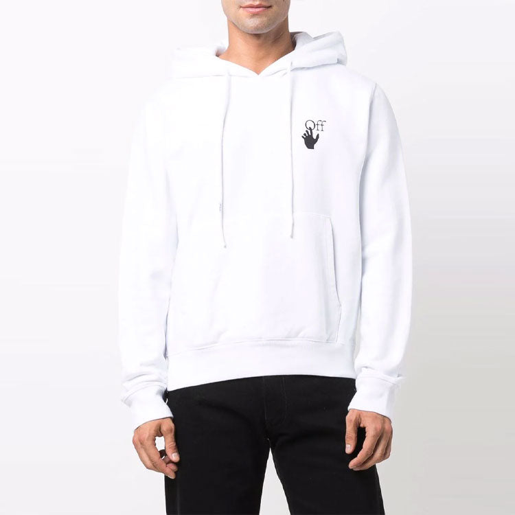 Men's Off-White FW21 Gradient Arrow Pattern Long Sleeves Loose Fit White OMBB034F21FLE0020110