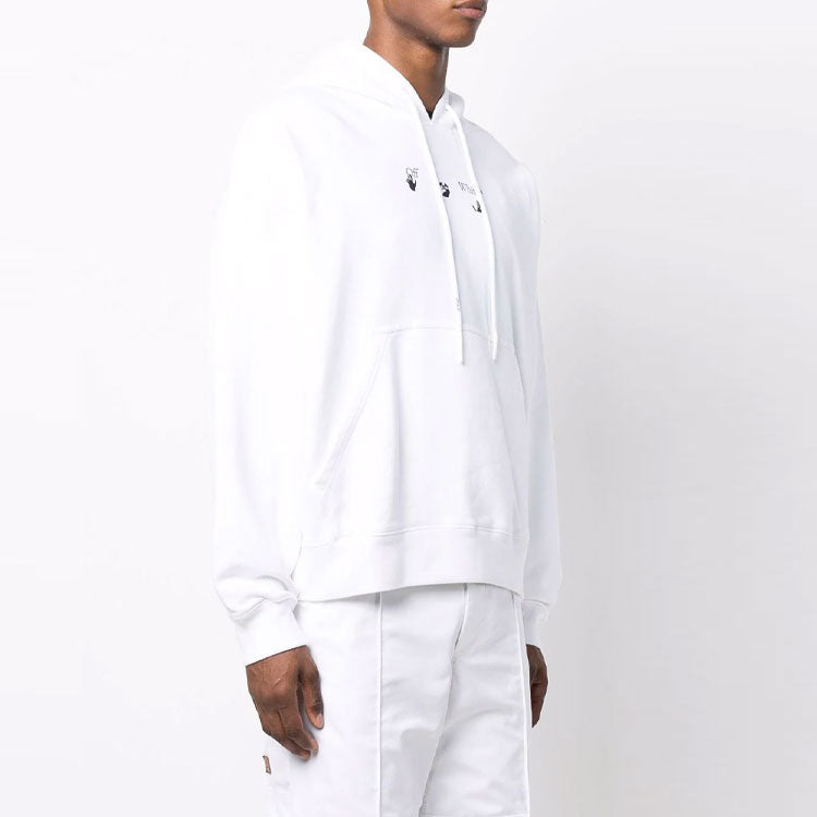 Off-White FW21 Double Layer Sleeve Version White OMBB085F21FLE0090110