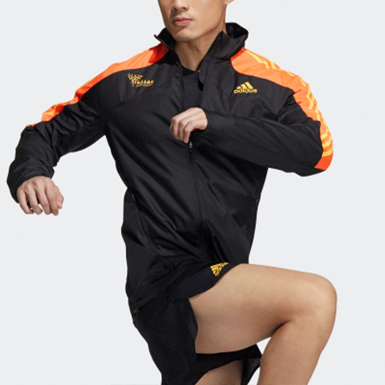 Men's adidas Bjm Mara Jkt 40th Anniversary Of Northern Malaysia Running logo Sports Jacket Black HE2933