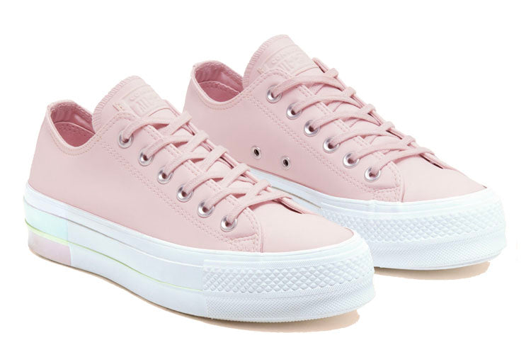 (WMNS) Converse Intergalactic Fade Chuck Taylor All Star Platform Low Top Thick Sole Pink White Sneakers 'Pink Blue' 566250C