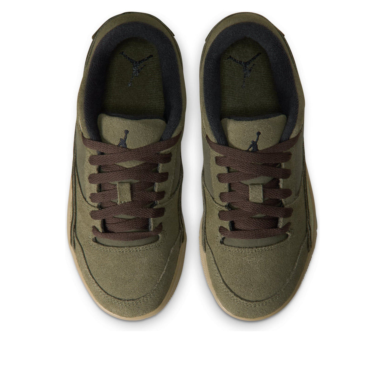 (GS)  Air Jordan Flight Court 'Medium Olive Baroque Brown' HF3333-202