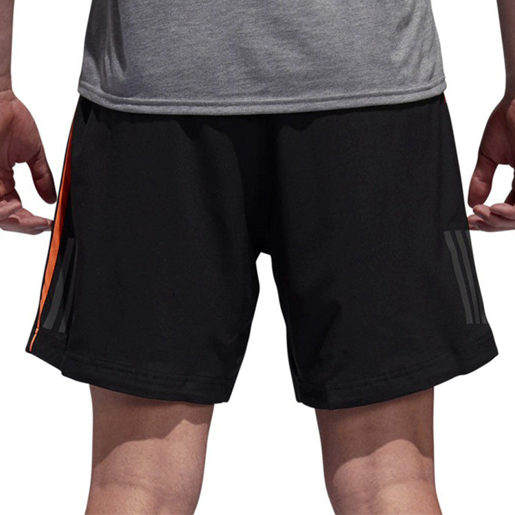 adidas RESPONSE SHORT Running Sports Shorts Black Orange CF9870