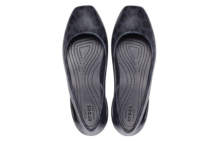 (WMNS) Crocs Sports Sandals Deep Blue Leopard print 206210-90L