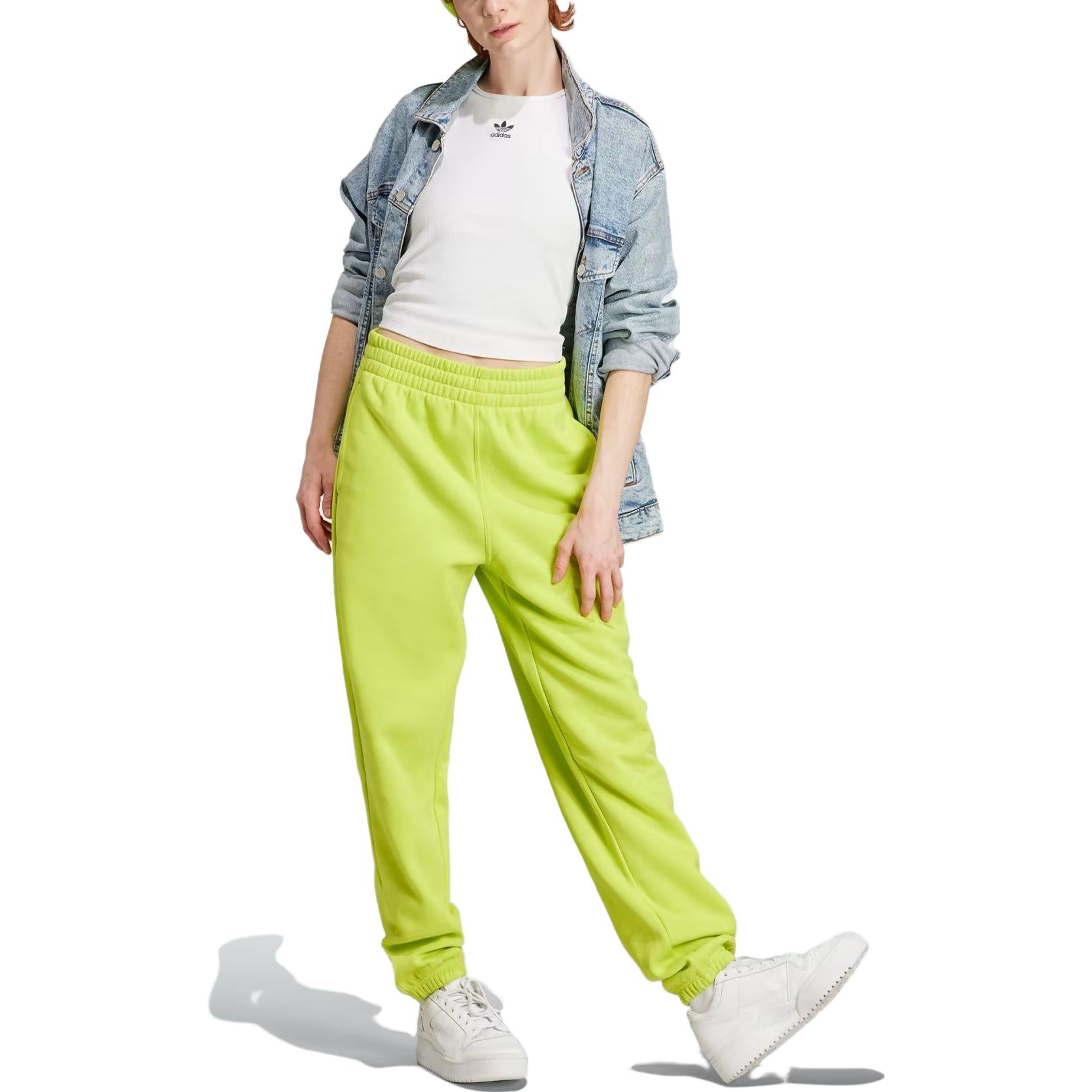 (WMNS) adidas Essentials Fleece Joggers 'Yellow' IJ9812