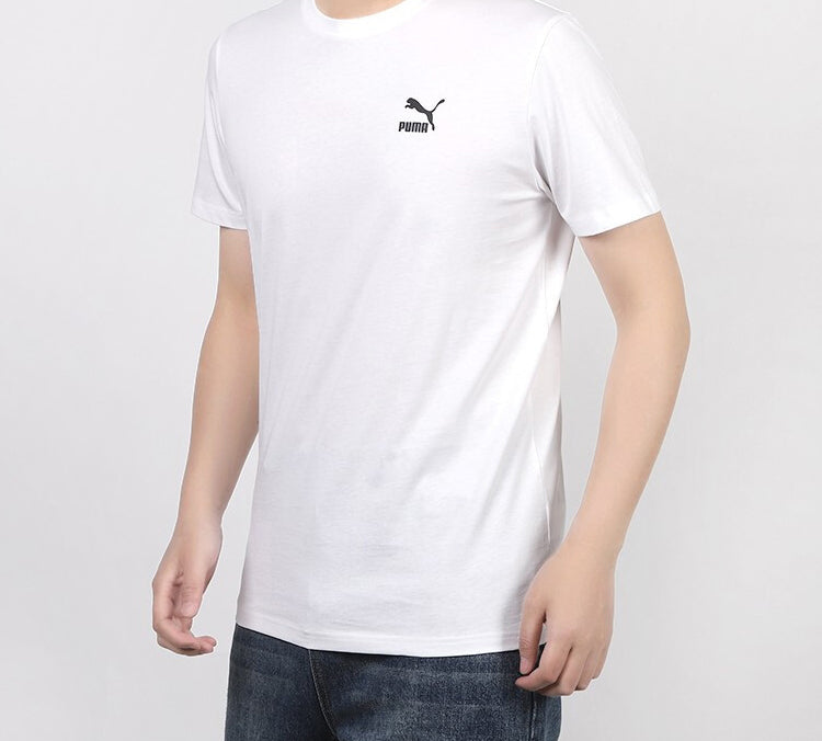 PUMA Graphic Tee Streetwear Short Sleeve TEE White 584131-52