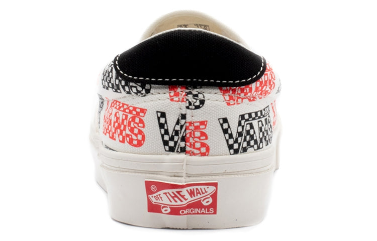 Vans OG Slip-On 59 LX LOGO 'White Black Red' VN0A4BVDVZC1
