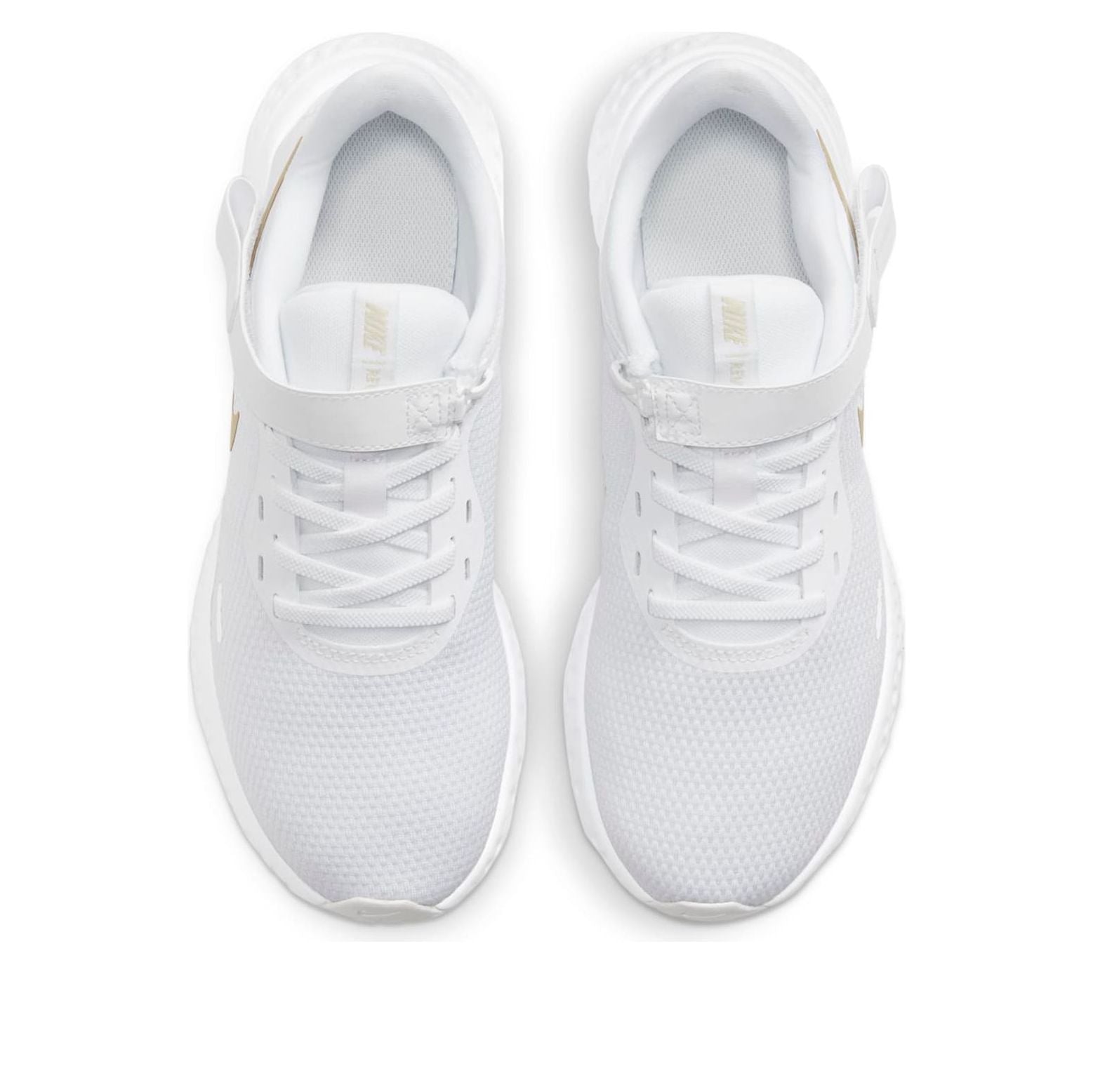 (WMNS) Nike Revolution 5 FlyEase White/Golden BQ3212-101