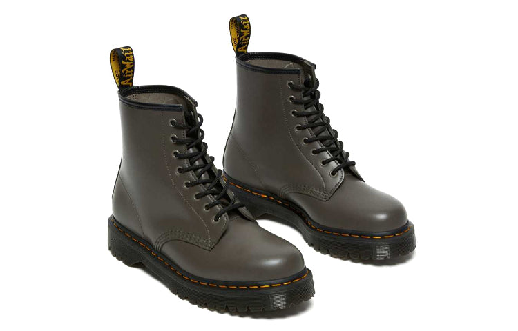 Dr.Martens 1460 Bex Smooth Leather Platform Boots 'Khaki Grey' 27140481