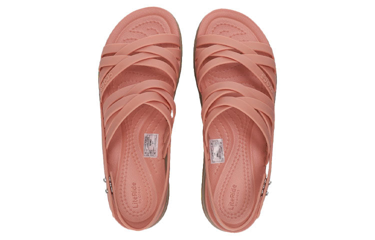 (WMNS) Crocs Thick Sole Cozy Fashion Sports Pink Sandals 206751-6RL