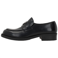 PRADA Triangle Logo Slip On Loafers