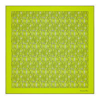 DIOR Silk Silk Scarves Women's Lime