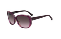 DIOR Acetate Irregular Shape Sunglasses Women's Purple
