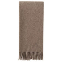 Loro Piana Logo Embroidered Fringed-Edge Scarf