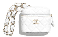 CHANEL 22SS Sheepskin Shoulder Bag Crossbody Bag Handbag Women's White