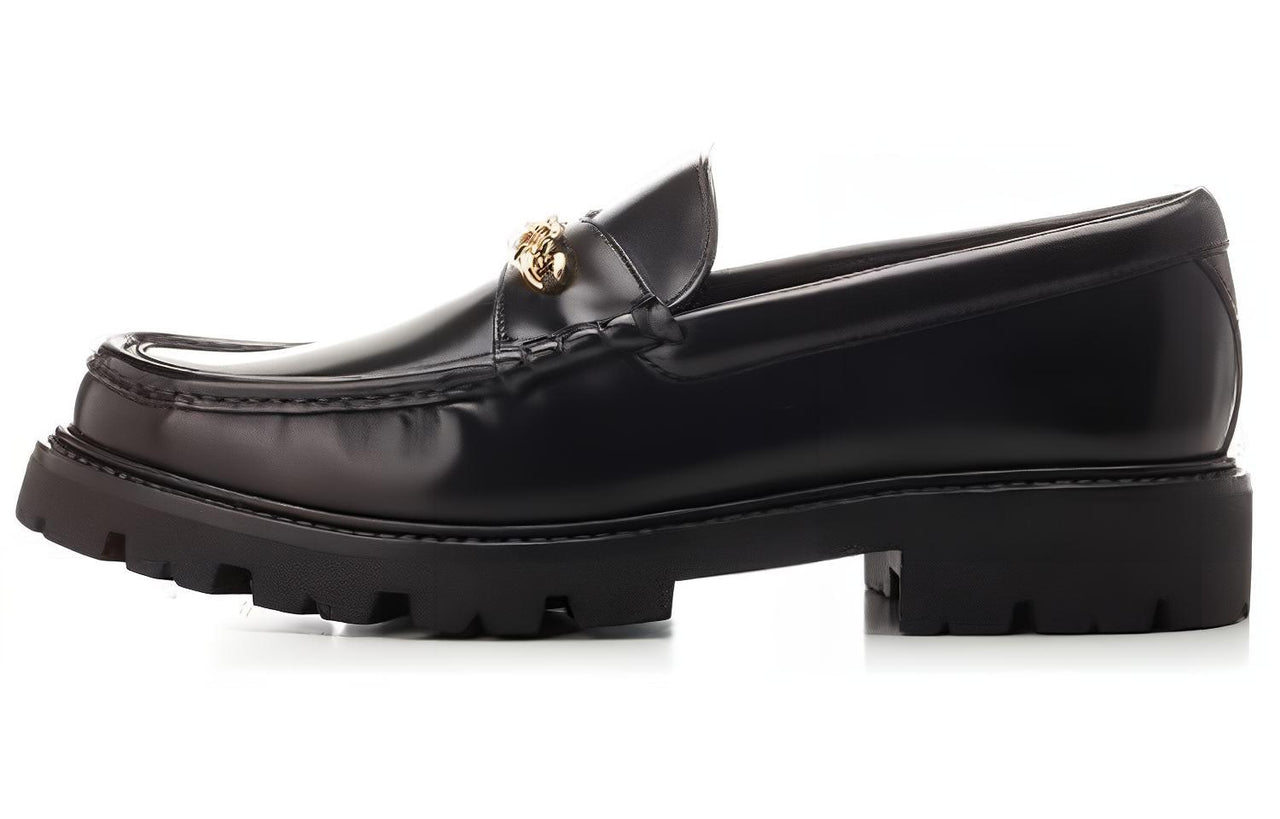 CELINE Chunky Triomphe Loafer Black Gold Chain