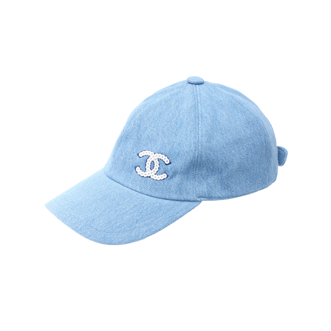 CHANEL Cotton Baseball Caps Unisex Blue