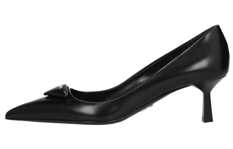 PRADA Spazzolato Heels 'Black' Women's