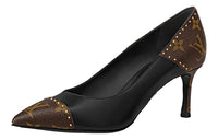 LOUIS VUITTON Chérie Slim Heel High Heels 6.5cm Women's Brown Black