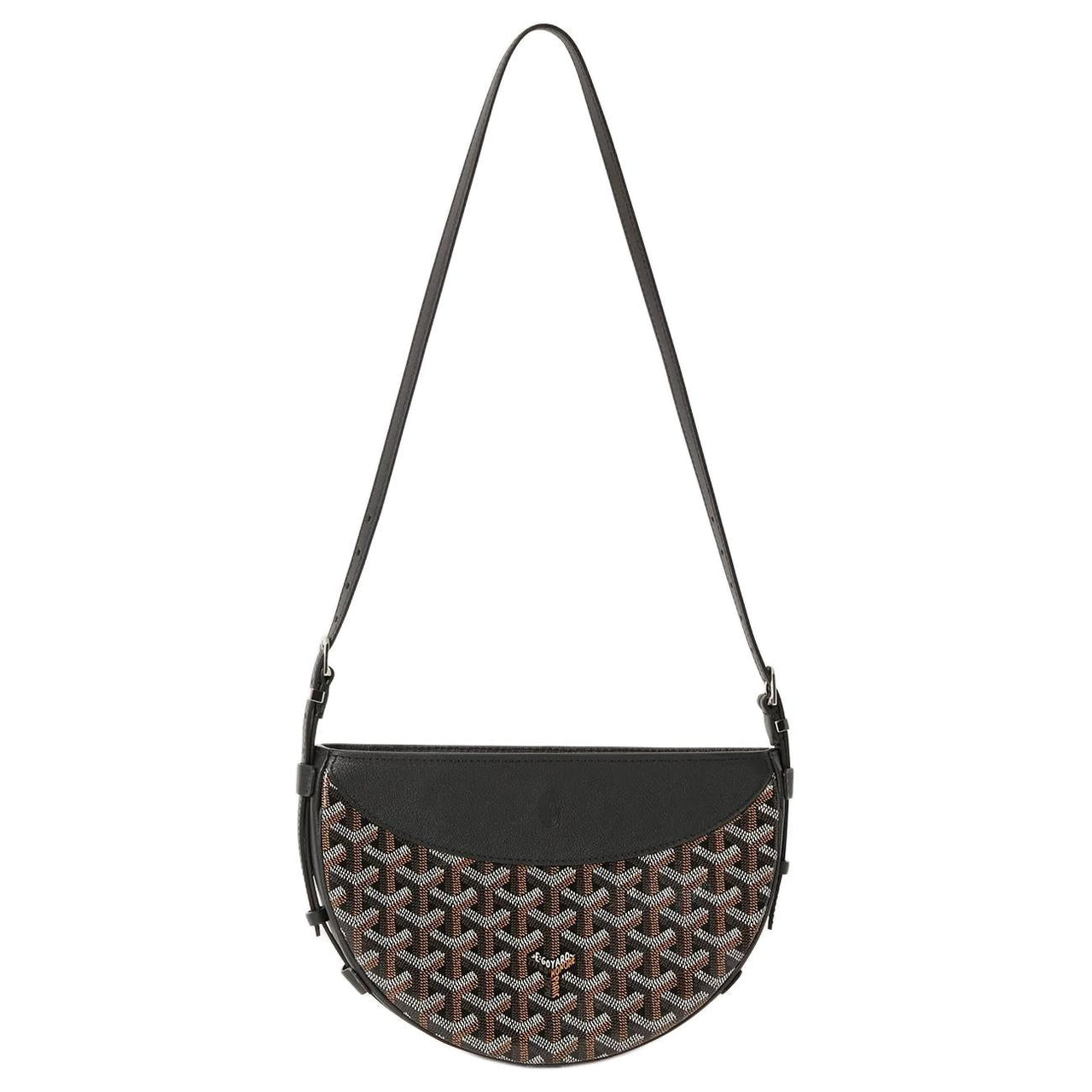 GOYARD Canvas With Calfskin Swift Bag Shoulder Bags Unisex Black