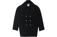SAINT LAURENT Coats Loose Fit Women's Black