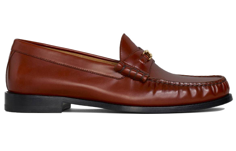 CELINE Triomphe Loafers Women's Brown